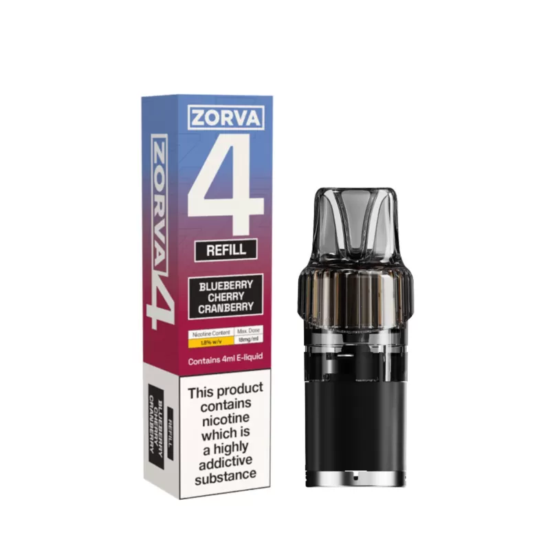 18mg (1.8%) Zorva 4 Refill Pack - Vape Co - Image 3