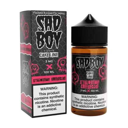 SADBOY E-Liquid - Strawberry Cheesecake 100ML - Cake Line Series - 3MG