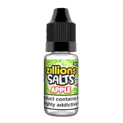 Zillions Salts Apple Nic Salt Vape Juice - 10 Pack - Strength 10mg