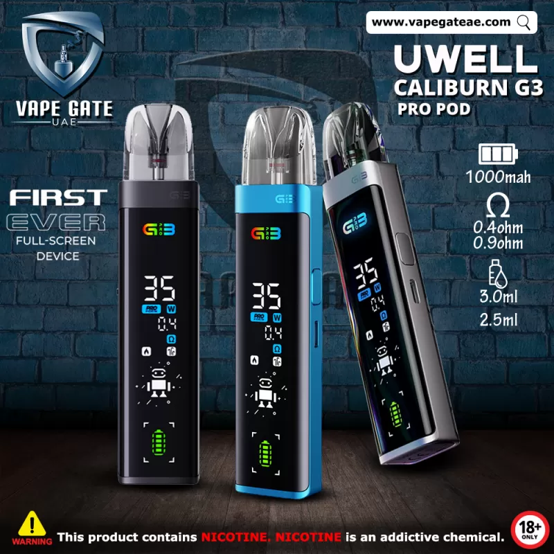 Uwell Caliburn G3 Pro Pod System Kit 1000mAh - Golden Carbon