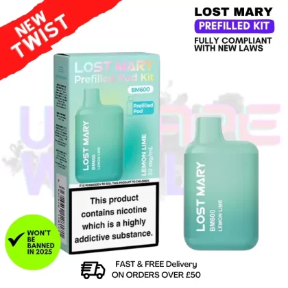 Lemon Lime Lost Mary BM600 Prefilled Pod Kit