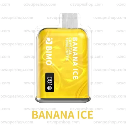 BIMO Crystal 12k Puffs- Banana Ice - Vape Store