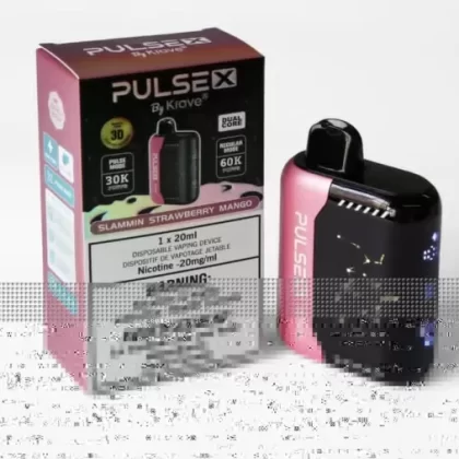 Pulse X Disposable Vape – Krave – 60K Puffs -Slammin Strawberry Mango - Eliquidsupply