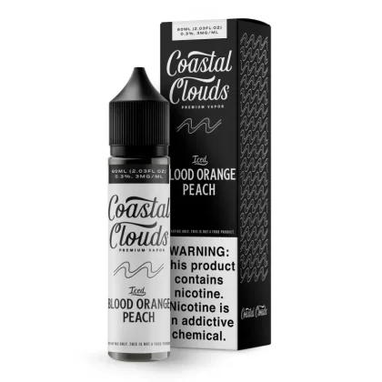 Coastal Clouds - Iced Blood Orange Peach - 60ML E-Liquid - 3MG