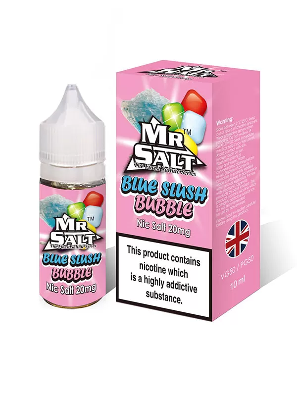 Mr Salt Blue Slush Bubble Nic Salt E-Liquid - 20mg