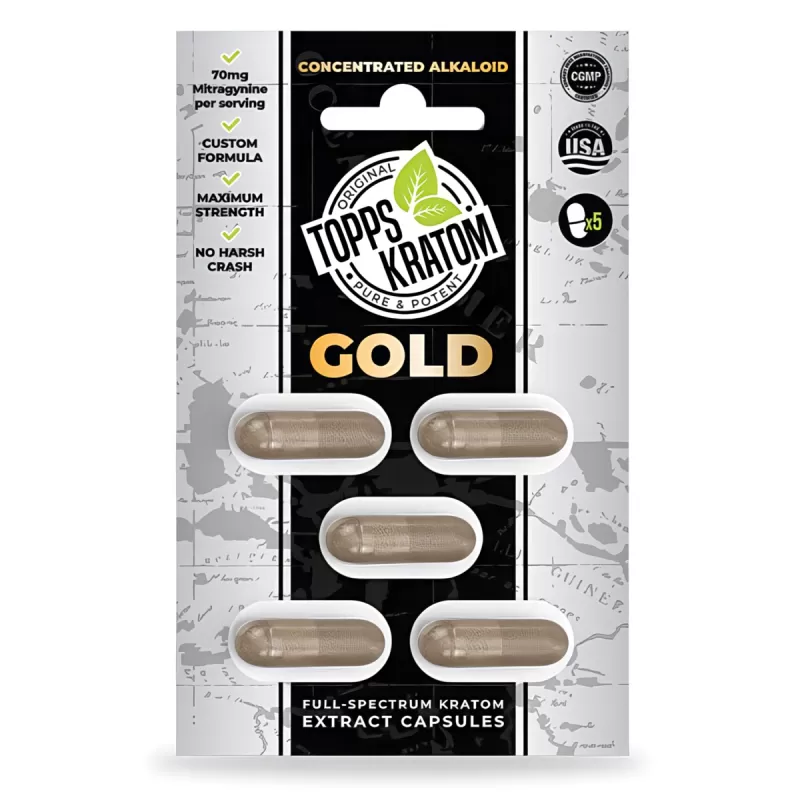 Full-Spectrum 5 Pack Kratom Capsules