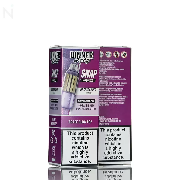 Dinner Lady Snap Pro 35K Disposable Pods - Sour Mango Pineapple - Image 3