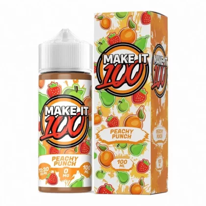 PEACHY PUNCH E-LIQUID SHORTFILL BY MAKE IT 100