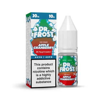 Dr Frost Apple & Cranberry Ice Nic Salt E-Liquid - 10 Pack - 10mg