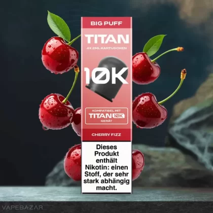 Titan 10k Kartuschen – Cherry Fizz (4er Pack) - TITAN / 20mg/ml