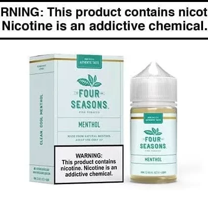 MENTHOL BY FOUR SEASONS 30ML/60ML - Vape Product, Vape Product; Vape Product, Vape Product