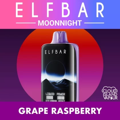 ELF BAR MOONNIGHT 70K Disposable Vape – Grape Raspberry