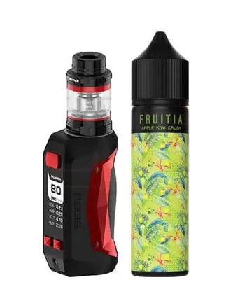GeekVape Aegis Mini Starter Kit - Black Red / Pineapple Citrus Twist by Fruitia