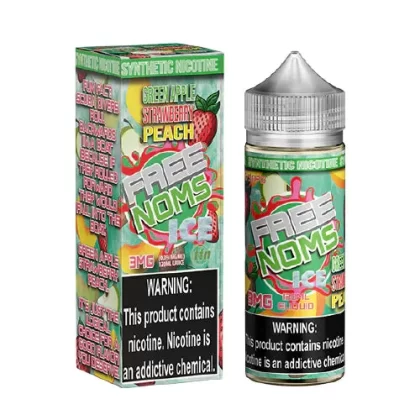 Free Noms - Green Apple Strawberry Peach Ice - 120ML E-Liquid