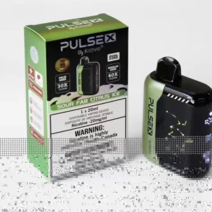 Pulse X Disposable Vape – Krave – 60K Puffs – Sour Fab Citrus Ice - Eliquidsupply