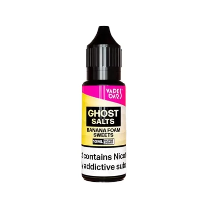 Vapes Bars Ghost Salts Banana Foam Sweets Nic Salt - 10 Pack - 20mg