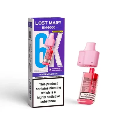 Lost Mary BM6000 Prefilled Pod Watermelon Ice - Ejuicewarehouse