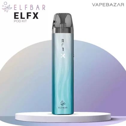 Elf Bar ELFX Pod Kit – Silver Blue - Pod Kit / Elf Bar / max. 30 Watt / 2ml / USB-C