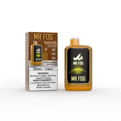 Mr Fog Nova Nicotine Free Strawberry Mango Ice 36K Disposable Vape
