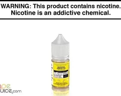 BANANA CREAM PIE BY GLAS BASIX NIC SALTS 30ML - Vapejuice
