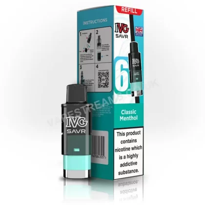 IVG SAVR Classic Menthol Prefilled Pod - Vapestreams Co