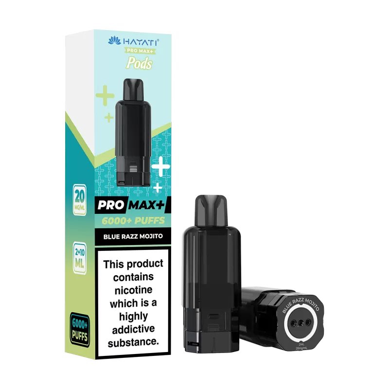 Blue Razz Mojito Hayati Pro Max+ Refill Pack - Vapeshop Co