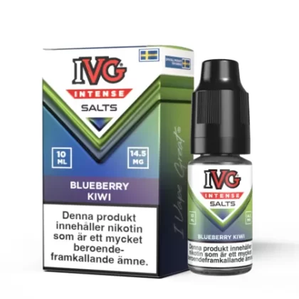 IVG Intense Salts – Blueberry Kiwi 14,5mg 10ml - E Ciggbutiken Se