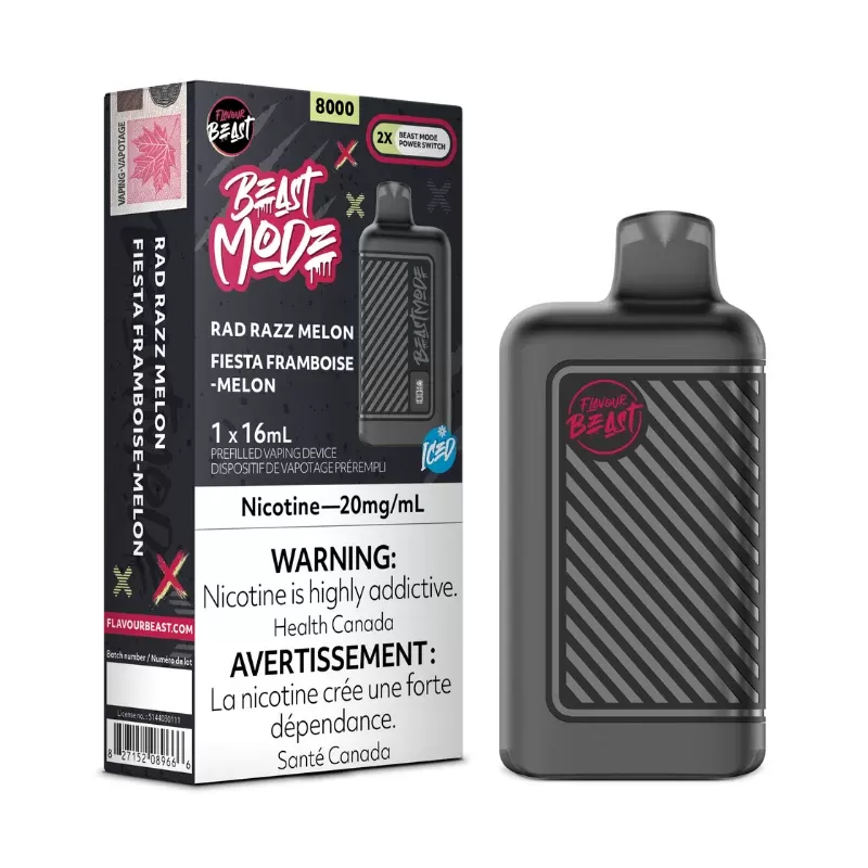 Beast Mode 8K Rad Razz Melon Iced Disposable Vape