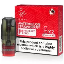 Watermelon Strawberry Elf Bar Mate P1 Prefilled Pod - Eliquidsupply