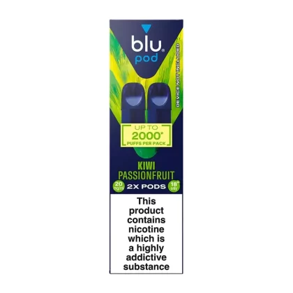 Blu Bar Kiwi Passion Fruit Pods (2 Pack) - Strength#20mg (CDEAA2) (CDEAA2)