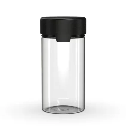 CHUBBY GORILLA | Child Resistant Clear Plastic Aviator Container w/ Black Cap | 180mL – 6oz – 300 Count
