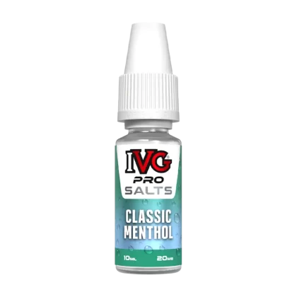 Classic Menthol Nic Salt by IVG Pro - 10ml - 10mg - Vape Product (D8937A)