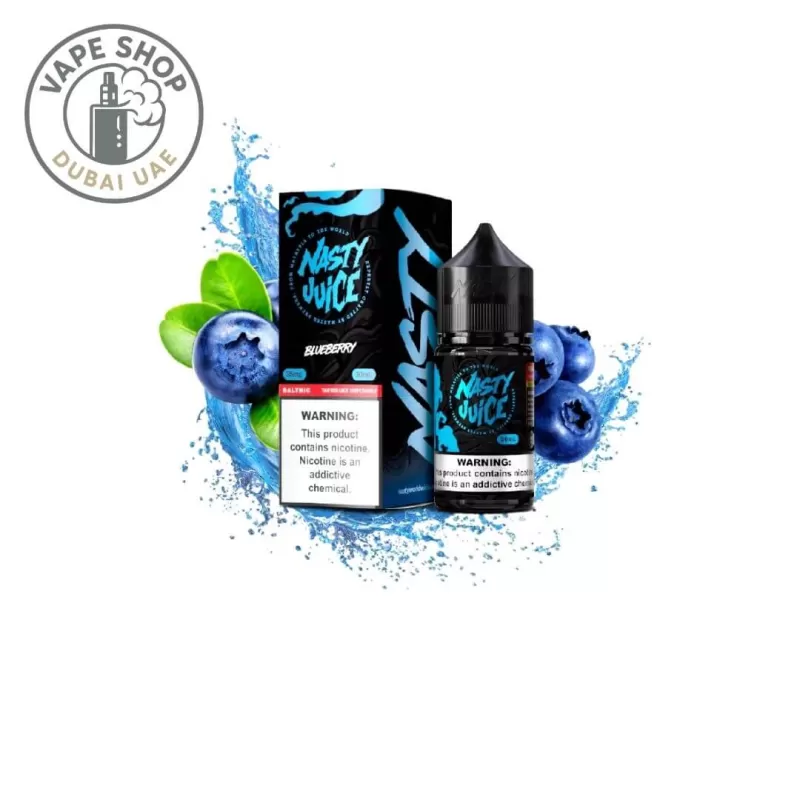 Nasty Smooth Series Salt 30ml - Blueberry, Cubano (95D5A8) - Image 2