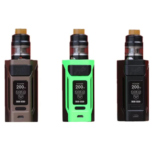Wismec Reuleaux RX2 20700 200W TC Kit with GNOME Tank (4ML) - Green