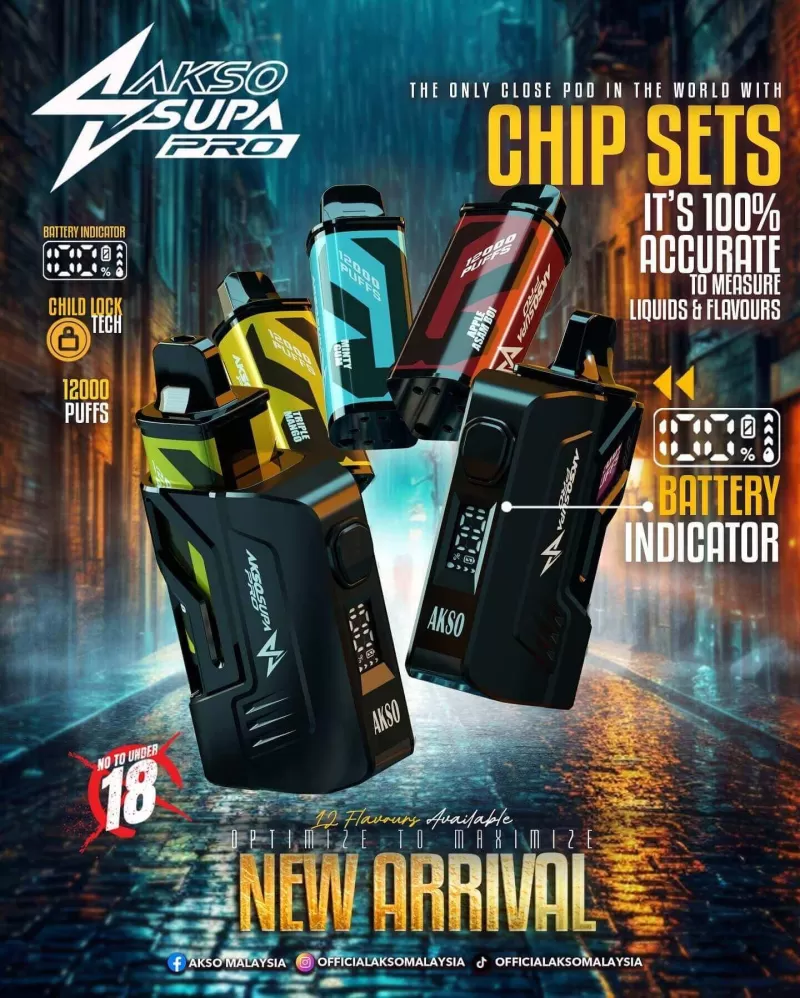 Akso Supa Pro 12000 Puffs - Blueberry Kiwi (Cartridge) - Image 3