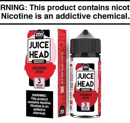 STRAWBERRY CREAM BY JUICE HEAD 100ML - Vapejuice