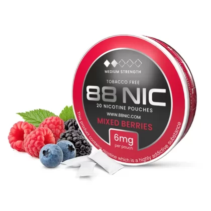 88 Nic Mixed Berries Nicotine Pouches - Extra High / 12mg