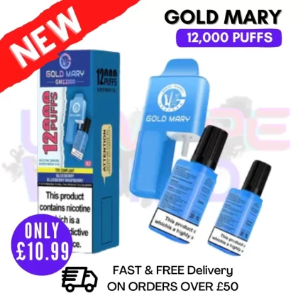 Blueberry Gold Mary 12000 Puff 12K Bar Disposable Kit