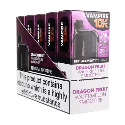 Vampire Vape 10K Prefilled Pod + Refill [Box of 5] - Blueberry Sour Raspberry