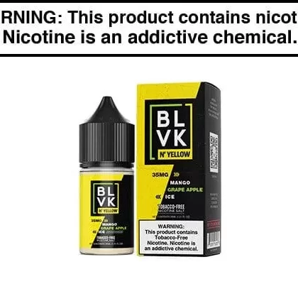 MANGO GRAPE APPLE ICE BY BLVK N’ YELLOW SALTS 30ML - Vapejuice