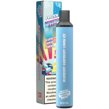 Monster Bars Disposable 5% [3500 puffs] – Blueberry Raspberry Lemon - Vape Store