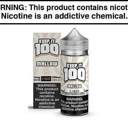 MALLOW BY KEEP IT 100 100ML - Vape Product, Vape Product