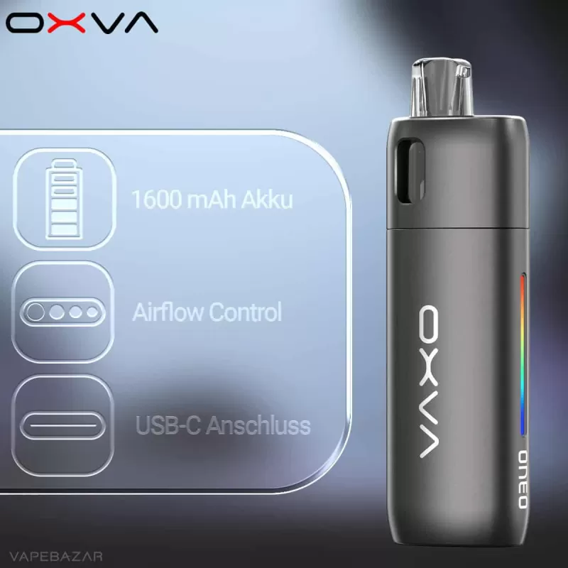 OXVA Oneo – Pod Kit – Space Grey - Pod Kit / OXVA / 1600 mAh / 3,5ml / USB-C - Image 2