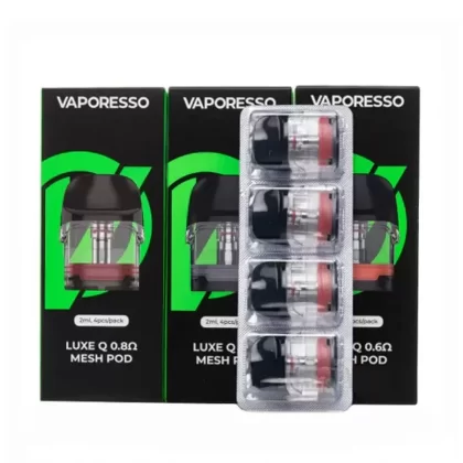 Vaporesso LUXE Q/Qs Replacement Pods - 4 x Luxe Q 1.0 Ohms