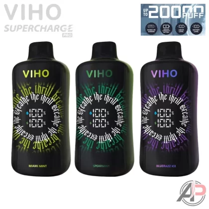 Viho Supercharge Pro 20000 Puffs Disposable Vape Device - Berry Lollilove, Blue Rancher (7254E0)