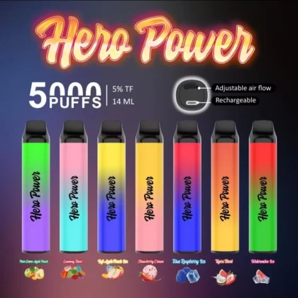 HERO Power 5000 - Pear Green Apple Peach