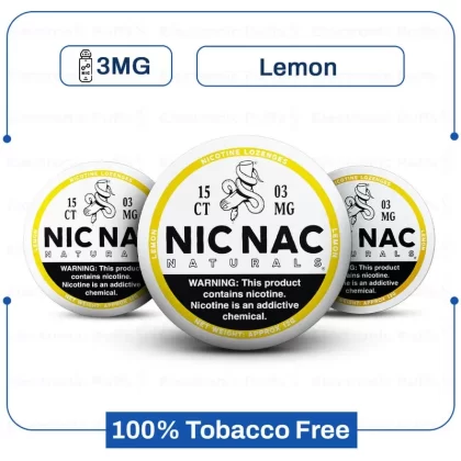 Buy Nic Nac Lemon 3mg Nicotine Pouch Online | Electronicpuffs