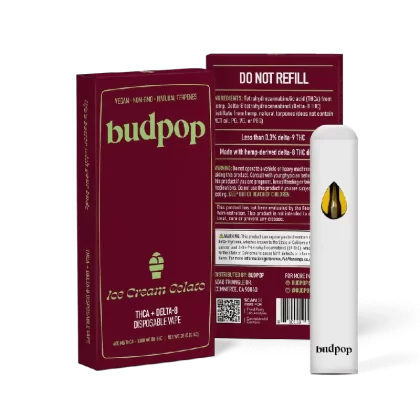 BudPop Ice Cream Gelato Disposable – THCa & Delta 8 - pack size#Single>3-Pack>5-Pack (50C82D)