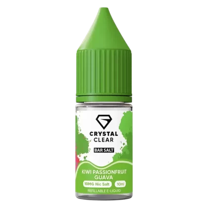 Crystal Clear Kiwi Passionfruit Guava Nic Salt Vape juice 10ml
