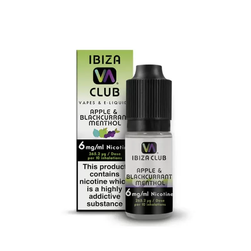 Ibiza Club Apple & Blackcurrant Menthol 50/50 E-Liquid